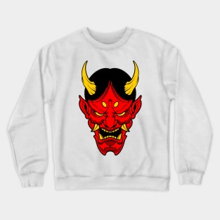 cool oni mask Crewneck Sweatshirt